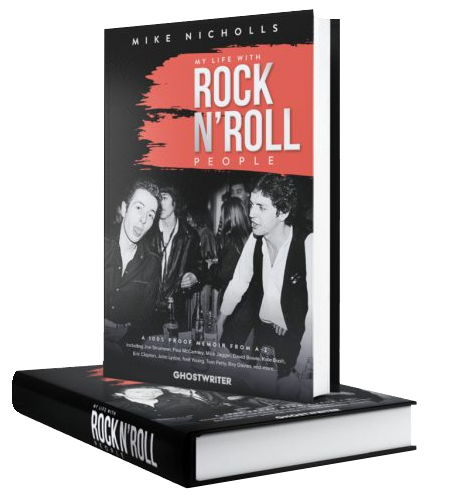 Picture of the book My Life with Rock N' Roll People by Mike Nicholls.